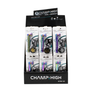 Pipa Champ Rainbow Pipe & Grinder (UNIDAD)