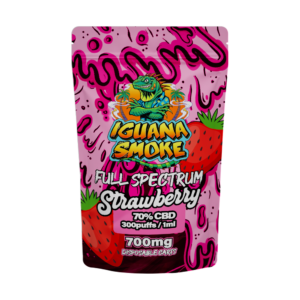 Iguana Smoke Cartucho CBD 70% Strawberry 1ml